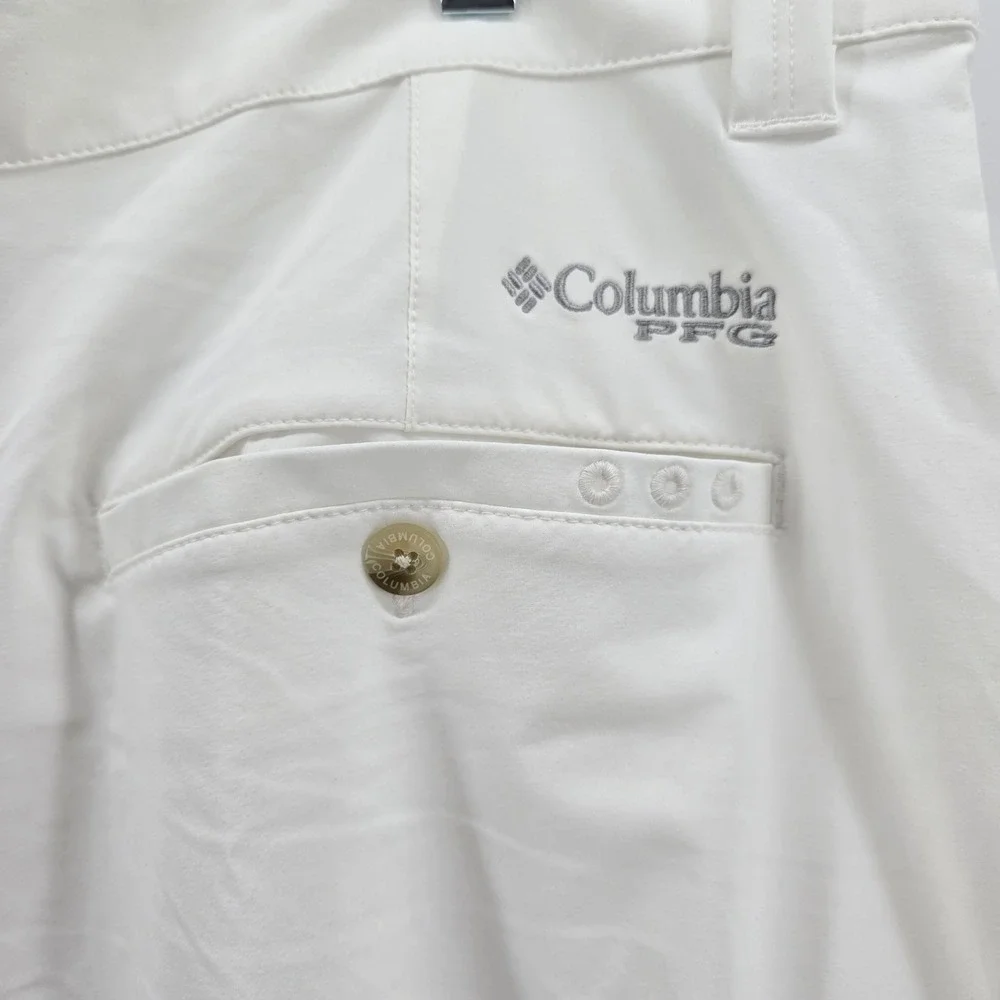 Columbia PFG Grander Marlin II Offshore Shorts Mens Fishing White 42/10 NWT